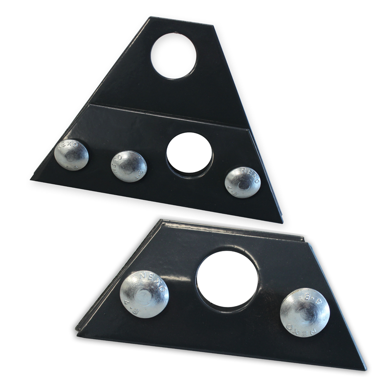 Uchwyt bariery p-śnieg. stal. 28,5 mm pojedyn. FALZ czarny