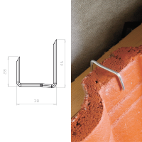 Spinka do dachówki betonowej U Zn (250 szt.)