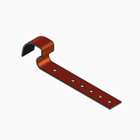 Klamra do gąs. 1.470/75 c.brązowa