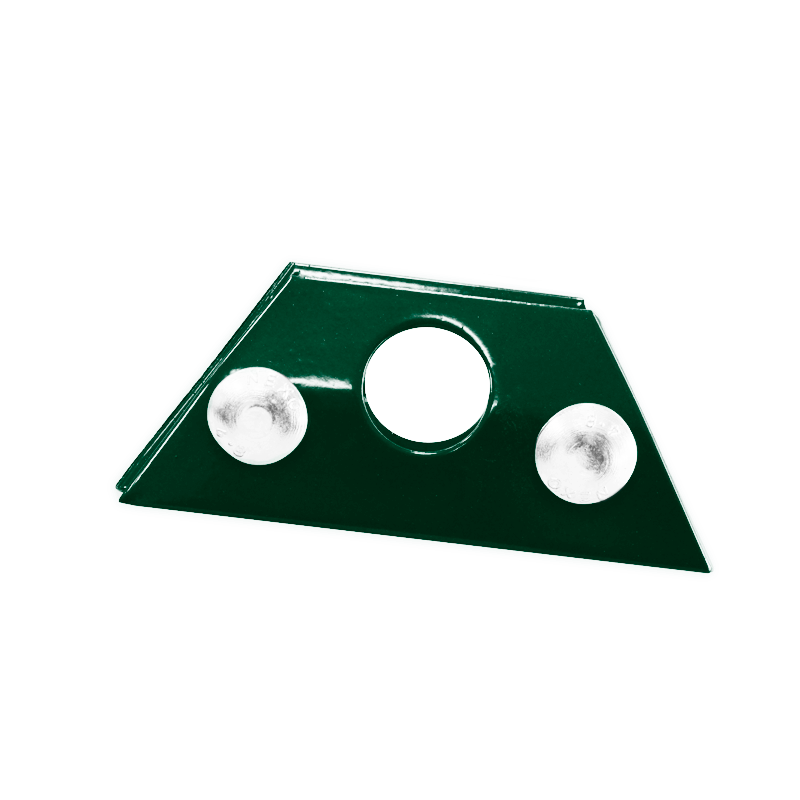 Uchwyt bariery p-śnieg. stal. 28,5 mm pojedyn. FALZ RAL 6020