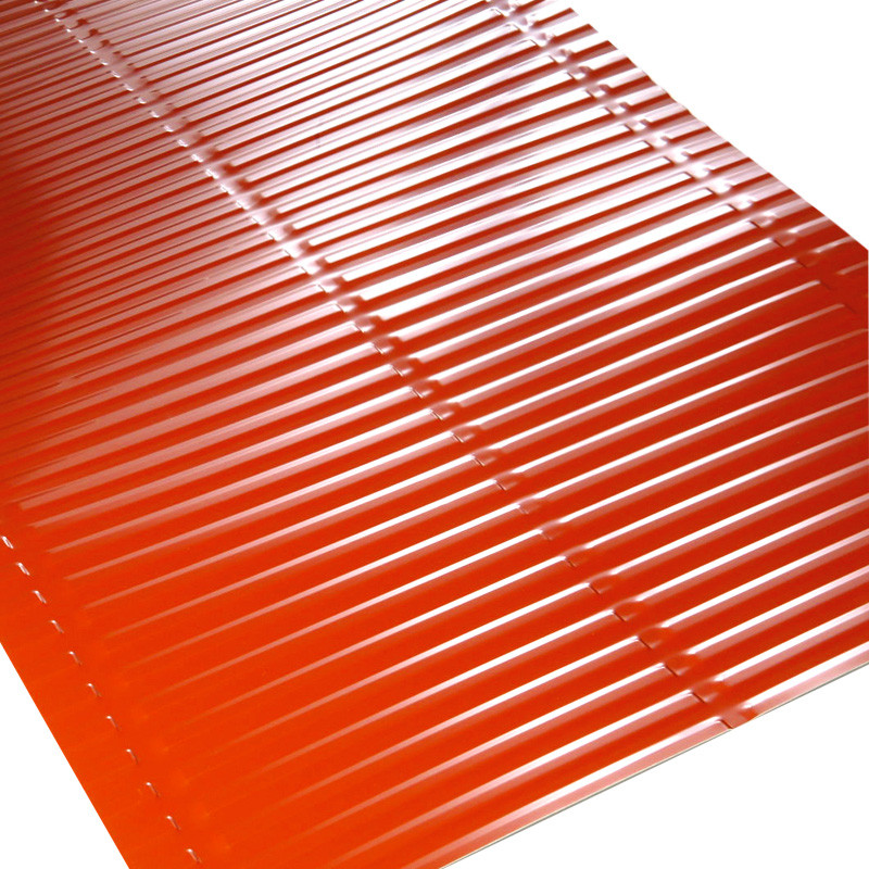 Kosz dachowy alum.tł.poprzecznie 6m w rolce czerwony