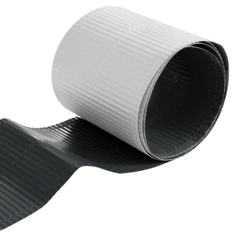 Kosz dachowy alum.tł.poprzecznie 6m w rolce czarny