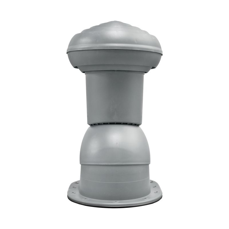 Kominek Virtum 125 blacha płaska - P szary