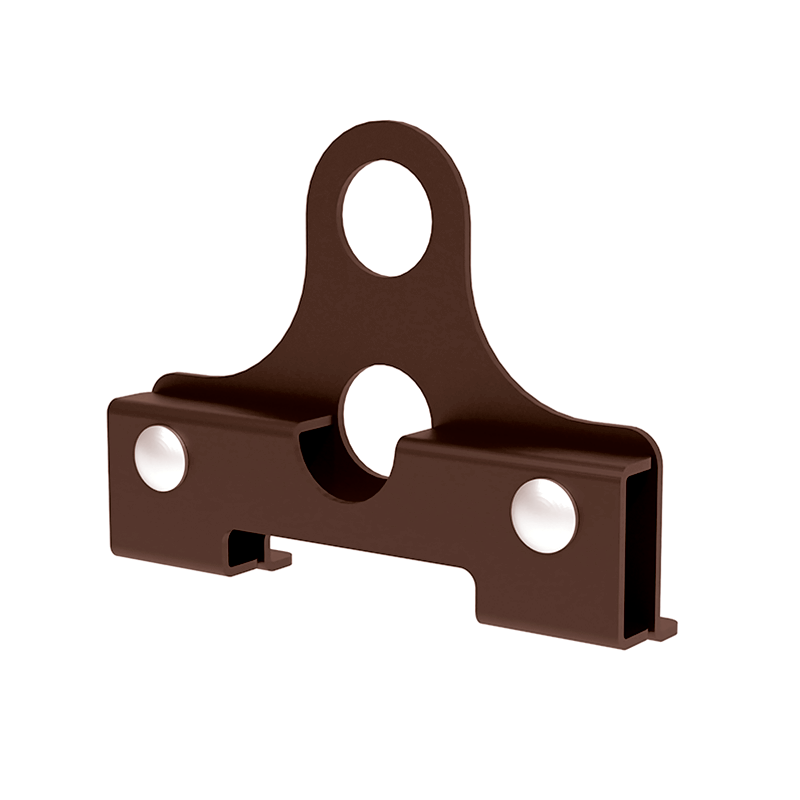 Uchwyt bariery p-śnieg. stal. 28,5 mm podw. FALZ plus ciemno brązowy