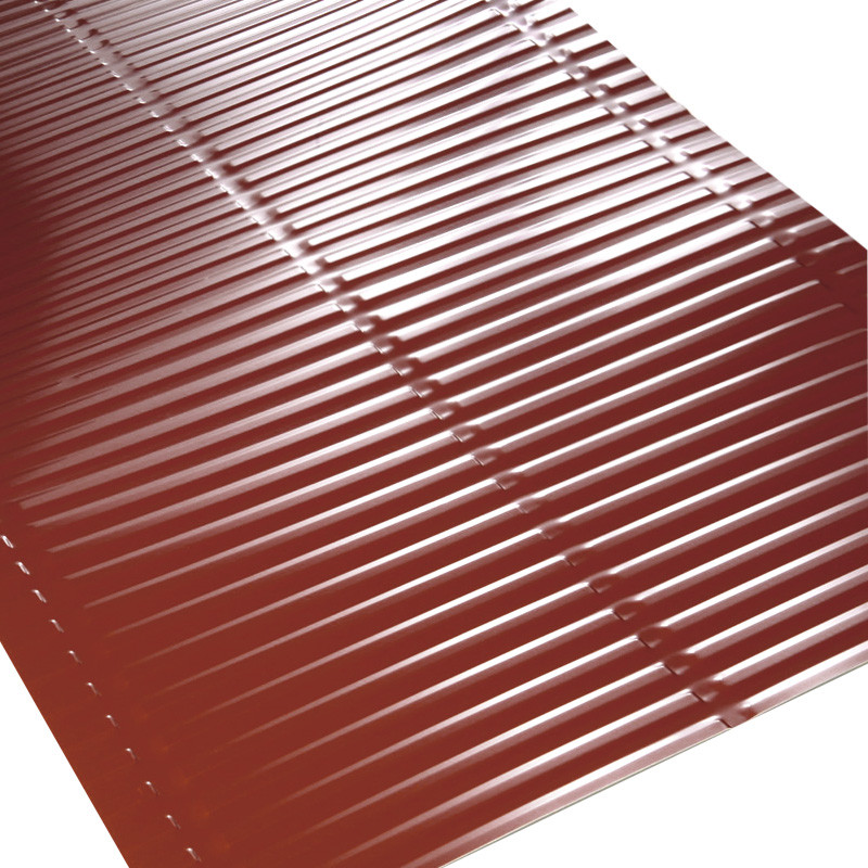 Kosz dachowy alum.tł.poprzecznie 6m w rolce kasztanowy