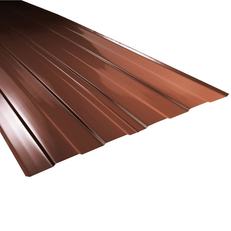 Kosz dachowy alum.tł.podłużnie ciemnobrązowy