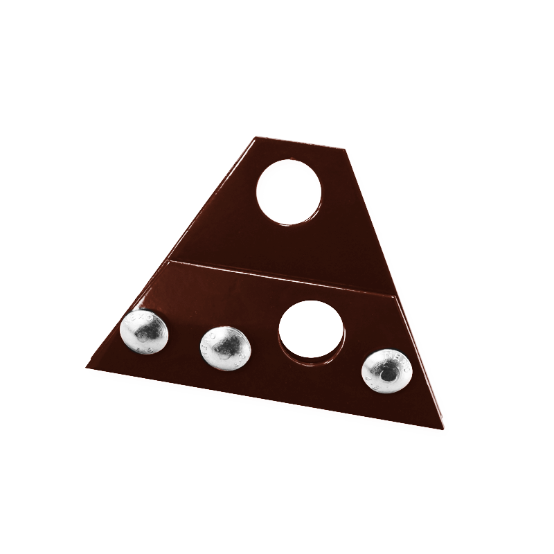 Uchwyt bariery p-śnieg. stal. 28,5 mm podw. FALZ ciemnobrązowy