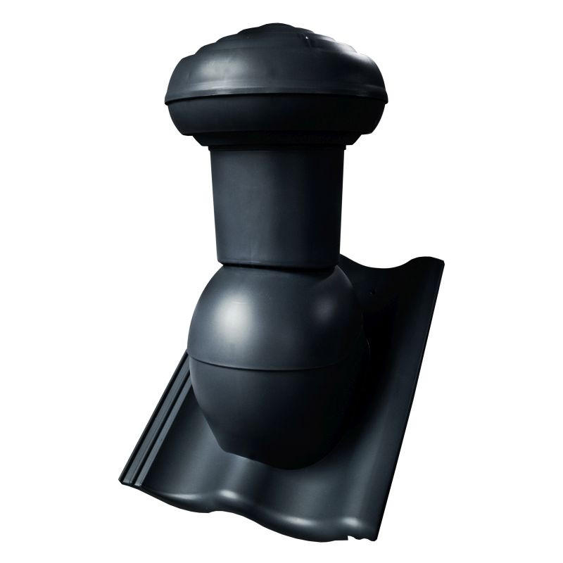 Kominek Virtum 125 dachówka - 01 czarny