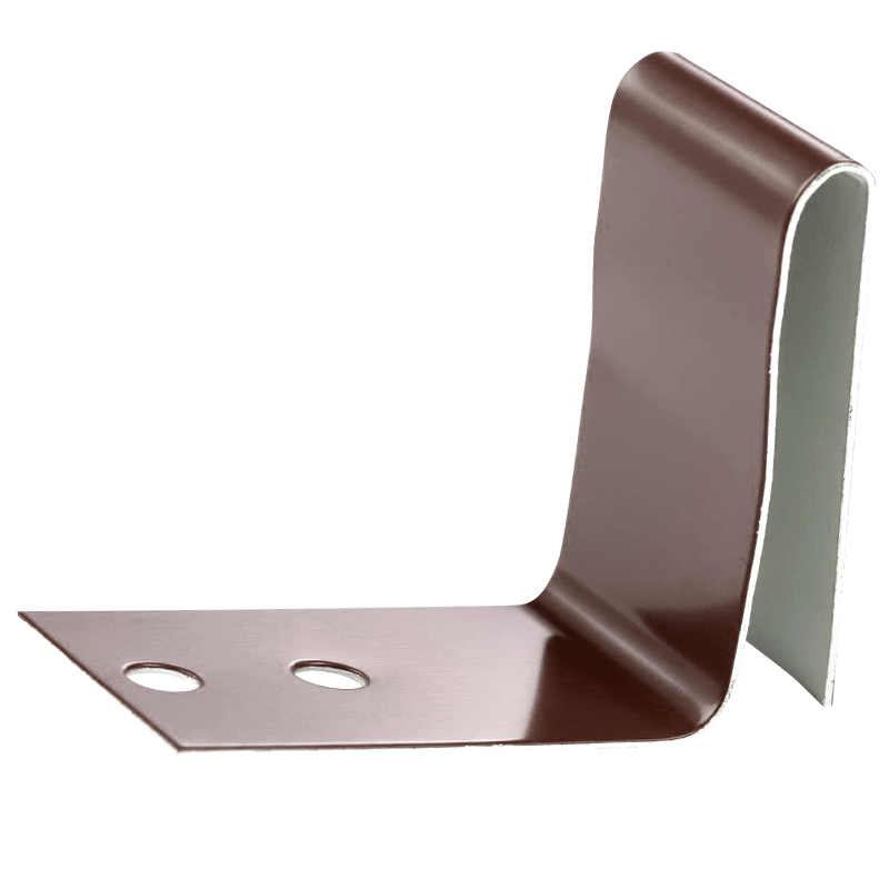 Klamra do kosza alum.tł.poprzecznie ciemnobrązowa