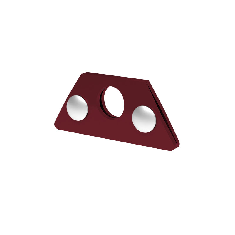 Uchwyt bariery p.śnieg. alu. 26 mm pojedyn. FALZ kasztanow