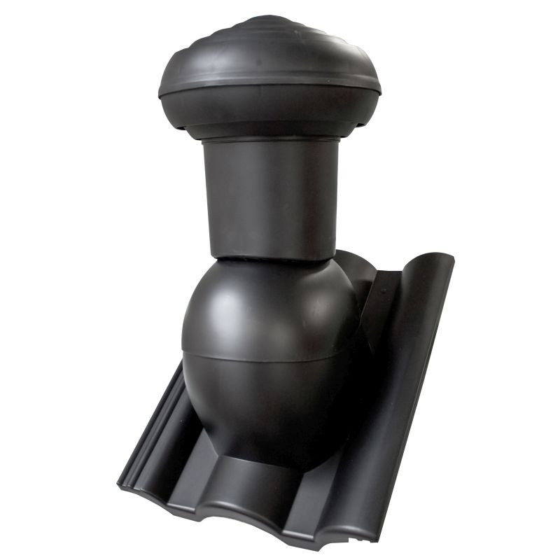 Kominek Virtum 125 dachówka - 08 czarny