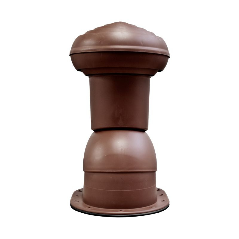 Kominek Virtum 125 blacha płaska - P ciemnobrązowy