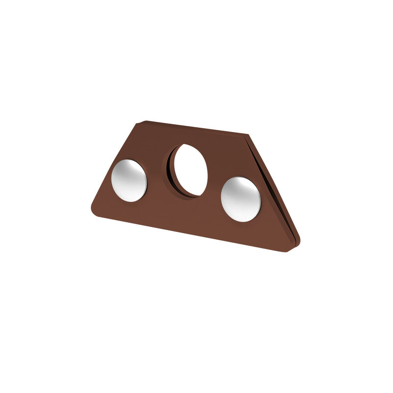 Uchwyt bariery p.śnieg. alu. 26 mm pojedyn. FALZ brązowy