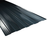 Aluminium roof valley pressed along - black