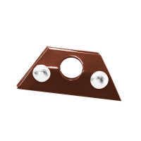 Uchwyt bariery p-śnieg. stal. 28,5 mm pojedyn. FALZ brązowy