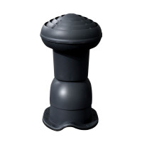 Ventilation chimney VIRTUM 125 for metal sheet tiles N - black