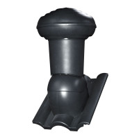 Kominek Virtum 160 dachówka - 08 czarny