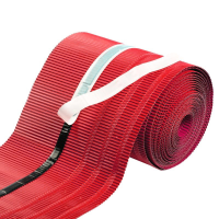 Pas okapowy aluminiowy ROLKA czerwony