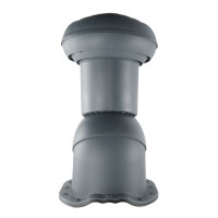 Kominek Virtum 125 blachodachówka - BG grafitowy