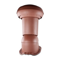Ventilation chimney VIRTUM 160 for metal sheet tiles BG - brown