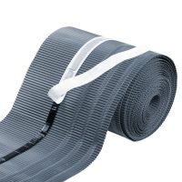 Pas okapowy aluminiowy ROLKA grafitowy