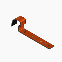 Clamp 1.470/96 brick red