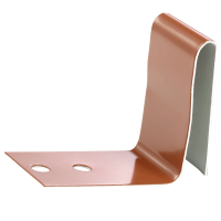 Roof valley clamp for valleys pressed across  - brown