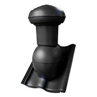 Kominek Virtum 125 dachówka - 02 czarny