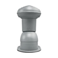 Kominek Virtum 125 blacha płaska - P szary