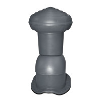 Kominek Virtum 125 blachodachówka - BM grafitowy