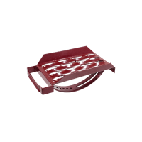 Chimney sweep safety step powder coated - red brown