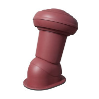 Ventilation chimney VIRTUM 160 for flat metal roof covering - red 3009