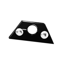 Uchwyt bariery p-śnieg. stal. 28,5 mm pojedyn. FALZ czarny