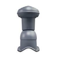Ventilation chimney VIRTUM 125 for metal sheet tiles BW - graphite