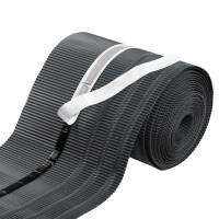 Pas okapowy aluminiowy ROLKA czarny