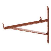 Wall bench grip - powder coated - brown