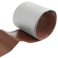 Kosz dachowy alum.tł.poprzecznie 6m w rolce brązowy