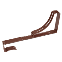 Universal bench grip support - D type - powder coated - dark brown