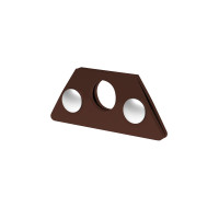 Uchwyt bariery p.śnieg. alu. 26 mm pojedyn. FALZ ciemnobrązowyowy