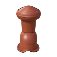 Ventilation chimney VIRTUM 125 for metal sheet tiles N - brick red