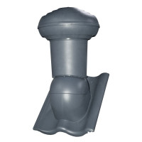 Kominek Virtum 160 dachówka - 01 grafitowy