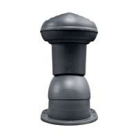 Kominek Virtum 125 blacha płaska - P czarny