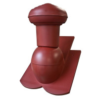 Ventilation chimney VIRTUM 125 for roof tiles - 07 red 3009