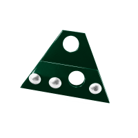 Uchwyt bariery p-śnieg. stal. 28,5 mm podw. FALZ RAL 6020