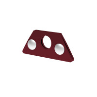 Uchwyt bariery p.śnieg. alu. 26 mm pojedyn. FALZ kasztanow