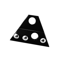 Uchwyt bariery p-śnieg. stal. 28,5 mm podw. FALZ czarny