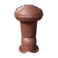 Ventilation chimney VIRTUM 160 for metal sheet tiles N - brown