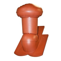 Ventilation chimney VIRTUM 160 for roof tiles - 07 brick red