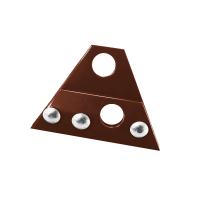 Uchwyt bariery p-śnieg. stal. 28,5 mm podw. FALZ brązowy