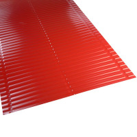 Aluminium roof valley pressed across  - red
